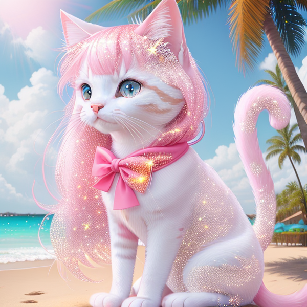 00752-1118020978-glitter  cat and pink sea and palm tree.png